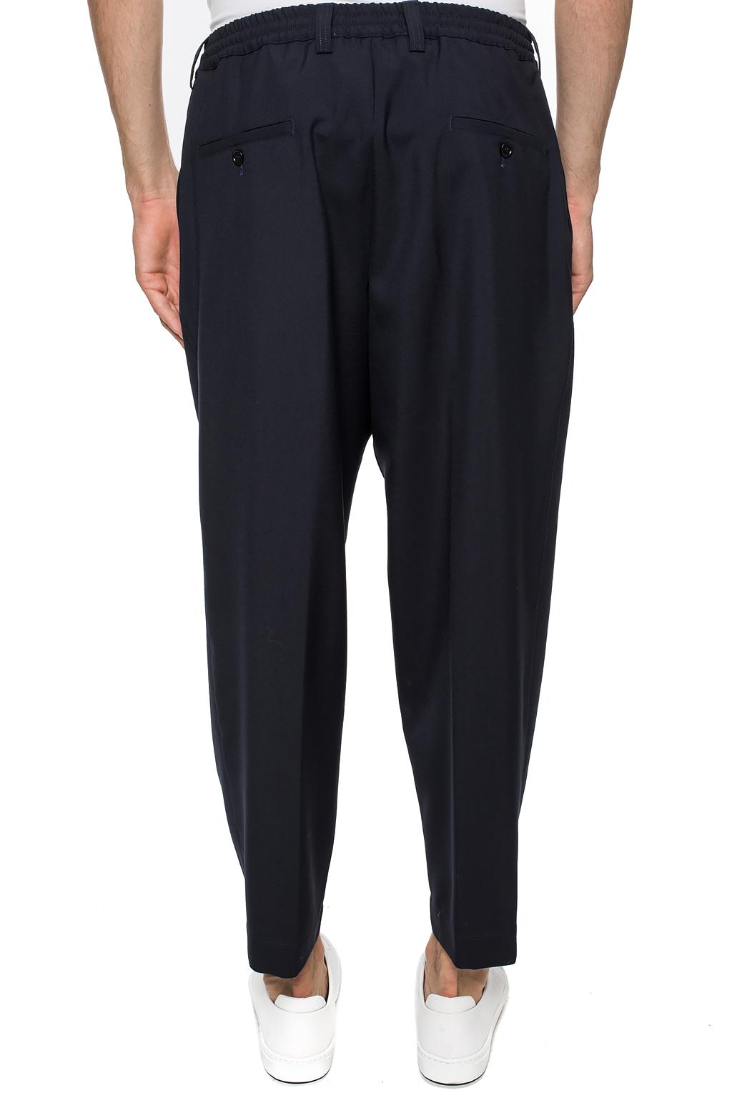 Marni slangenprint trousers with a loose cut